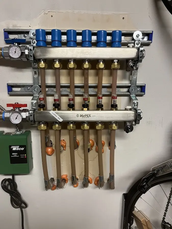 Plumber performing Gas Line Installation at a residential property in Keansburg